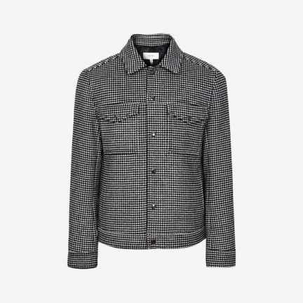 Reiss Houndstooth Blouson Jacket