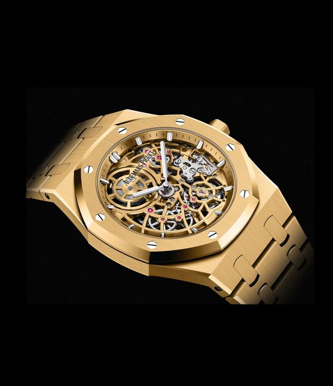 Audemars Piguet Royal Oak "Jumbo" Extra-thin Openworked Watch face