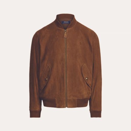 Ralph Lauren suede bomber jacket