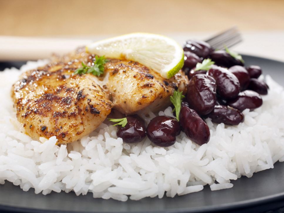 chicken, black beans and rice - Foods to Fight Iron Deficiency