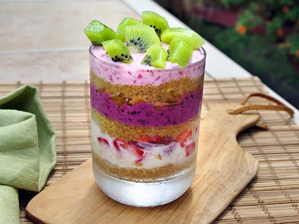 Rainbow Yogurt Trifle Cups Recipe